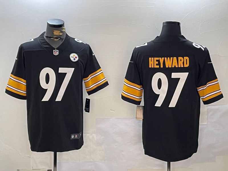Men Pittsburgh Steelers #97 Heyward Black 2024 Nike Limited NFL Jersey style 4->pittsburgh steelers->NFL Jersey